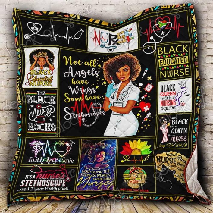 Ll Black Nurse Quilt Bedding Set Blanket for Home Decor