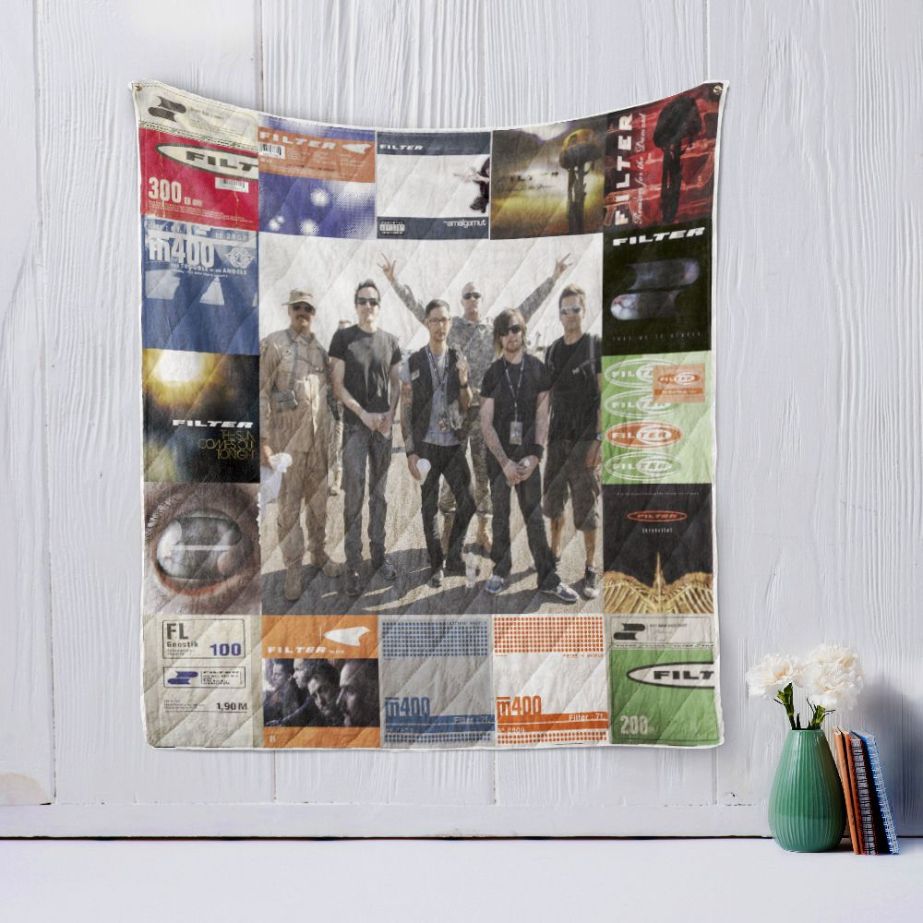 Filter Band Quilt Bedding Set Blanket for Home Decor