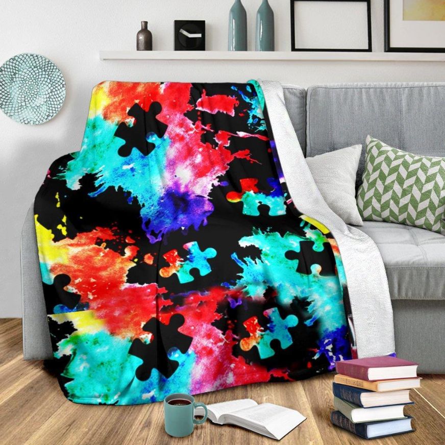 Autism ColorQuilt Bedding Set Blanket for Home Decor