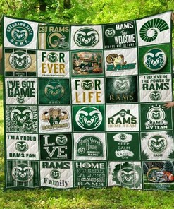 Personalized Colorado State Rams Quilt Bedding Set Blanket - Great for Bedroom Decor and Family Gifts