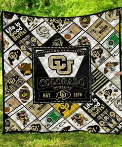 Personalized Colorado Buffaloes Quilt Bedding Set - Perfect for Bedroom Decor and Gifts for Fans