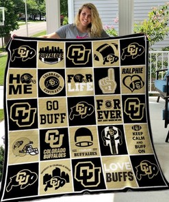 Personalized NCAA Colorado Buffaloes Quilt Blanket for Great Bedroom Decor