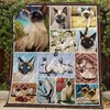 Siamese Cat Blanket Quilt Bedding Set - Personalized Bedroom Decor for Home Decoration and Gifts for Family