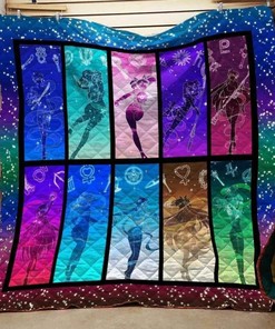 Sailor Moon Transformation Colorful Blanket Quilt Bedding Set Bedroom Decor, Gifts for Family