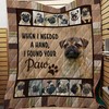Pug Paw Quilt Bedding Set Bedroom Decor, Gifts for Family