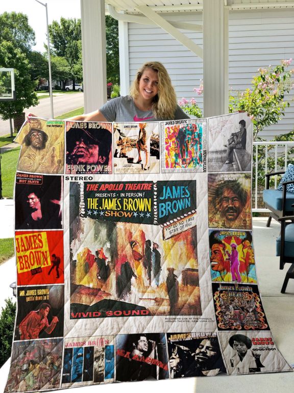 Vintage James Brown Quilt Bedding Set Blanket for Home Decor