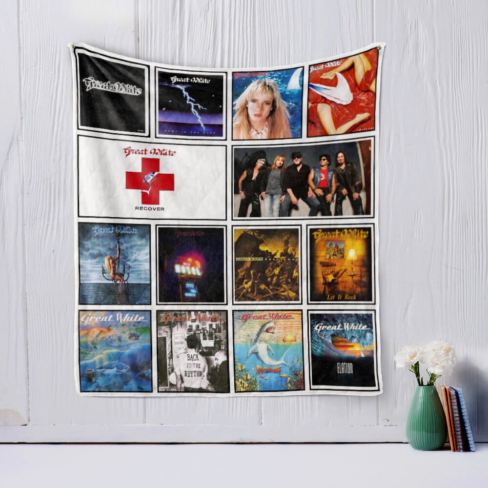 Vintage Great White Quilt Bedding Set Blanket for Home Decor