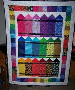 Color Pencil Personalized Quilt Blanket Bedding Set for Bedroom Decor, Great for Family Gifts