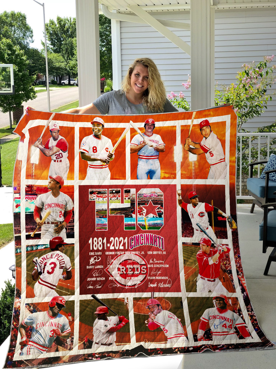 Cincinnati Reds Quilt Blanket Bedding Set for Home Decoration and Gifts for Fans and Family