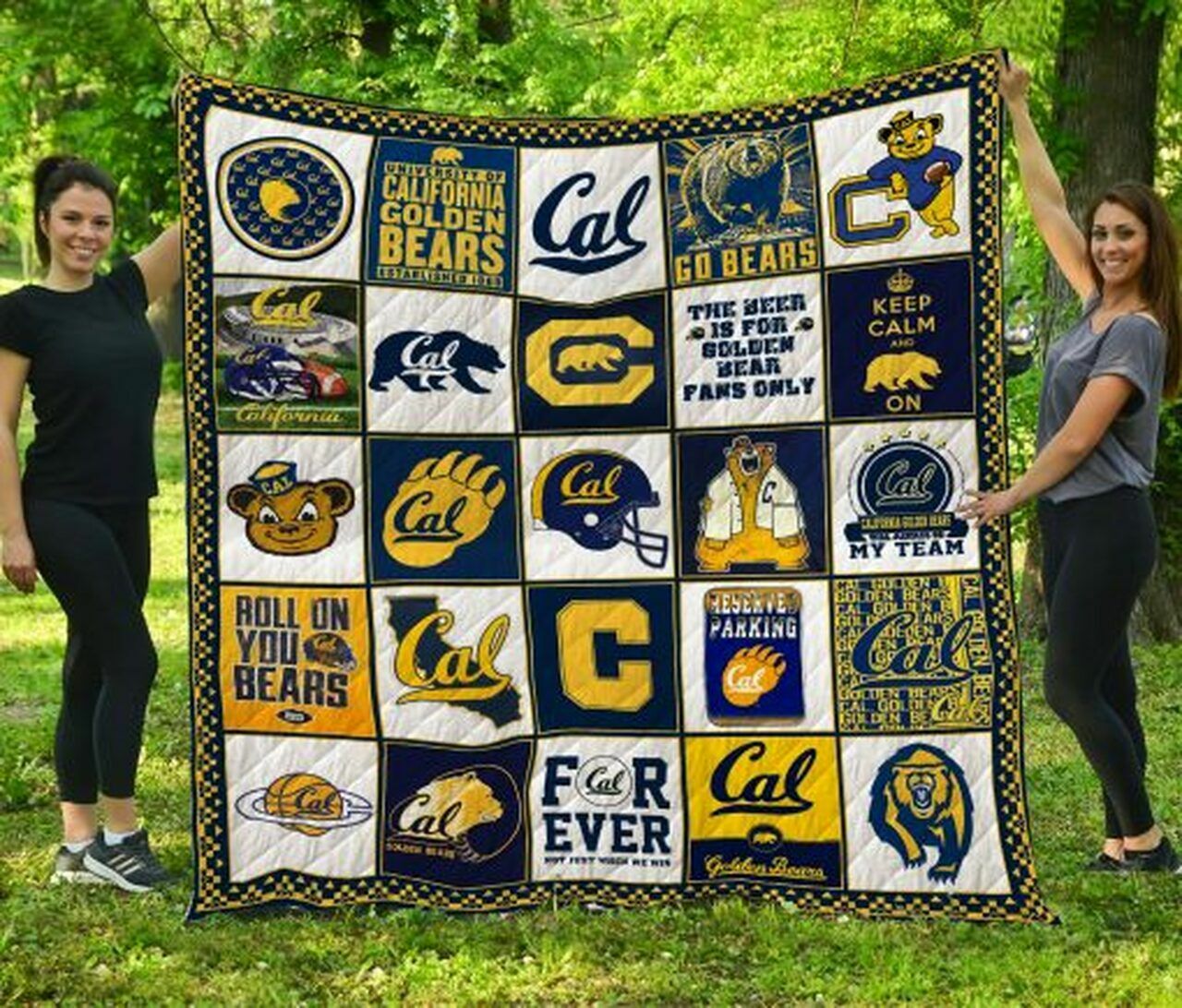 California Golden Bears Personalized Quilt Bedding Set for Home Decoration & Family Gifts