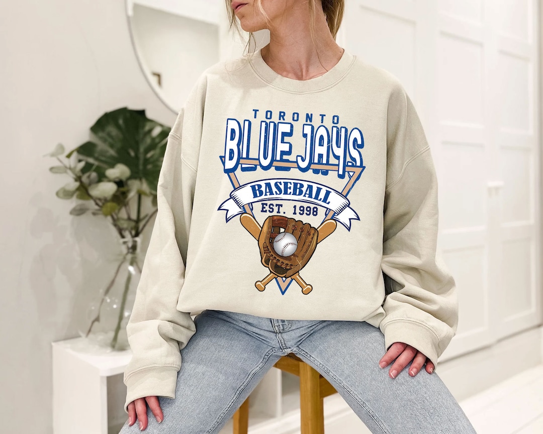 Toronto Baseball Crewneck Sweatshirt, Vintage Toronto Baseball Shirt, Toronto MLBShirt, Baseball Fan Gifts, Toronto Fan Shirt