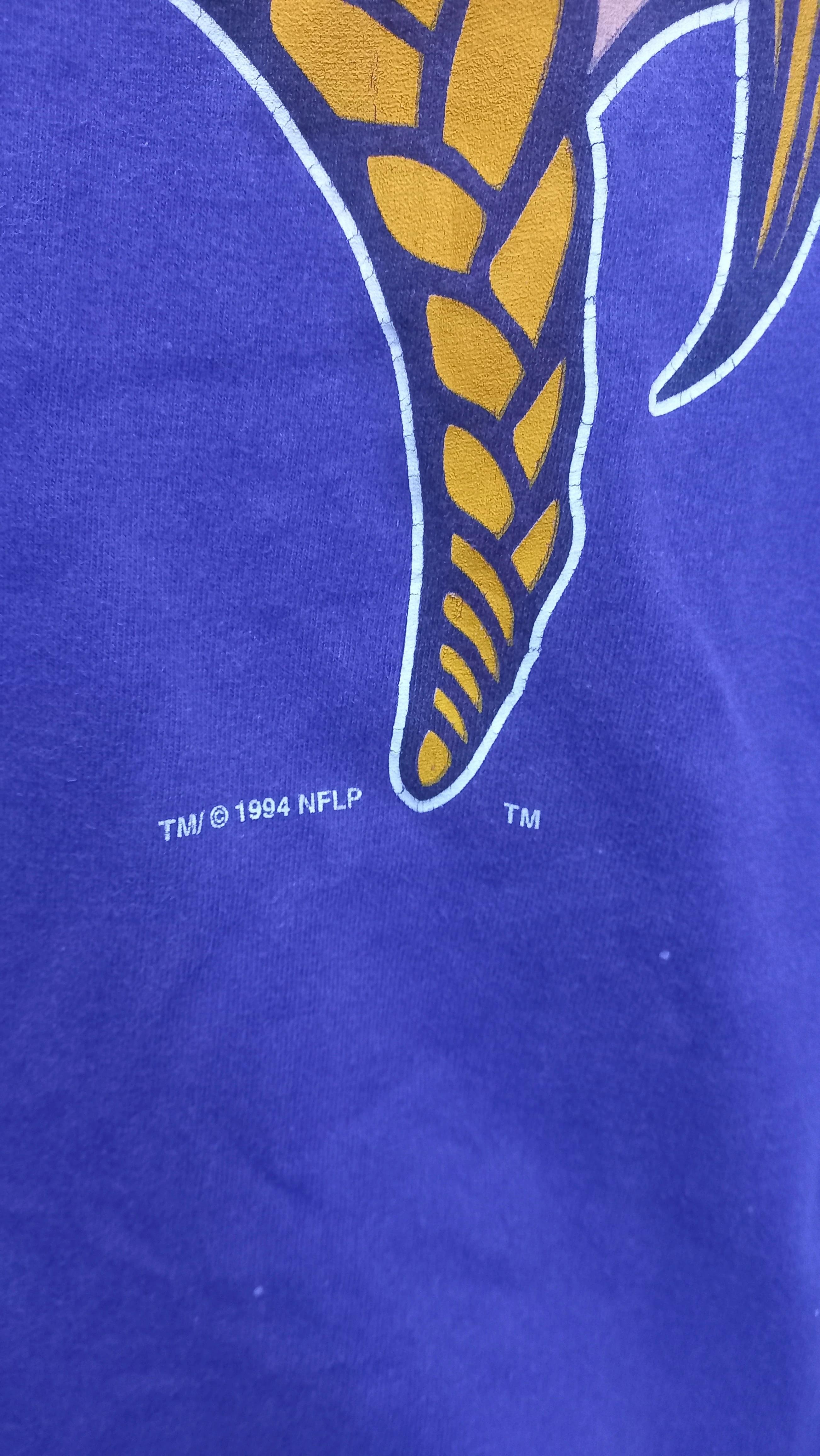 Rare Vintage Style Viking 1994 NFL Big Logo Shirt Hoodie Sweatshirt Reprinted Gifts for NFL Fans - Image 3