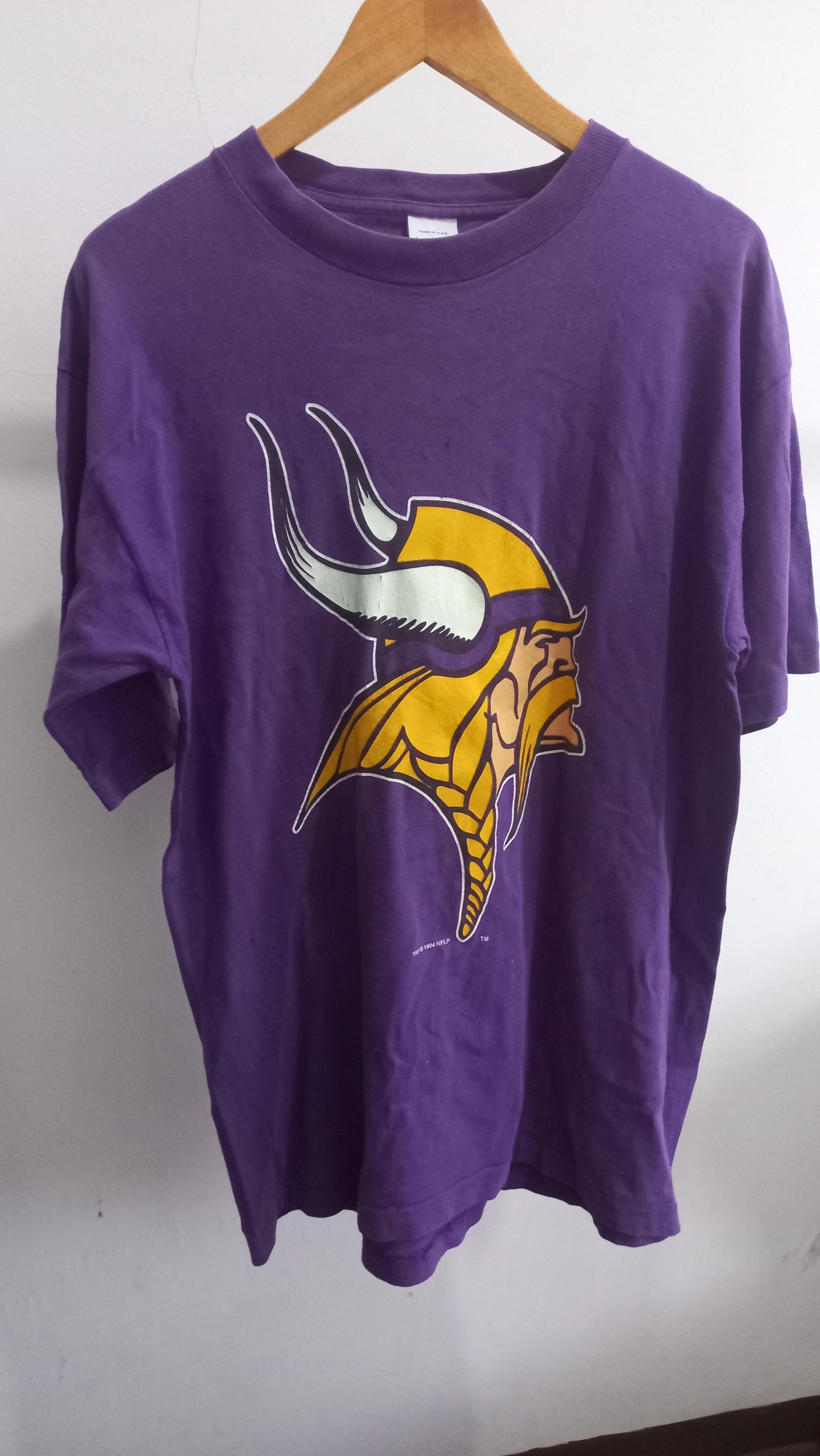 Rare Vintage Style Viking 1994 NFL Big Logo Shirt Hoodie Sweatshirt Reprinted Gifts for NFL Fans