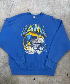 Vintage Style 1995 Saint Louis Rams Shirt Hoodie Sweatshirt Reprinted Gifts for NFL Fans