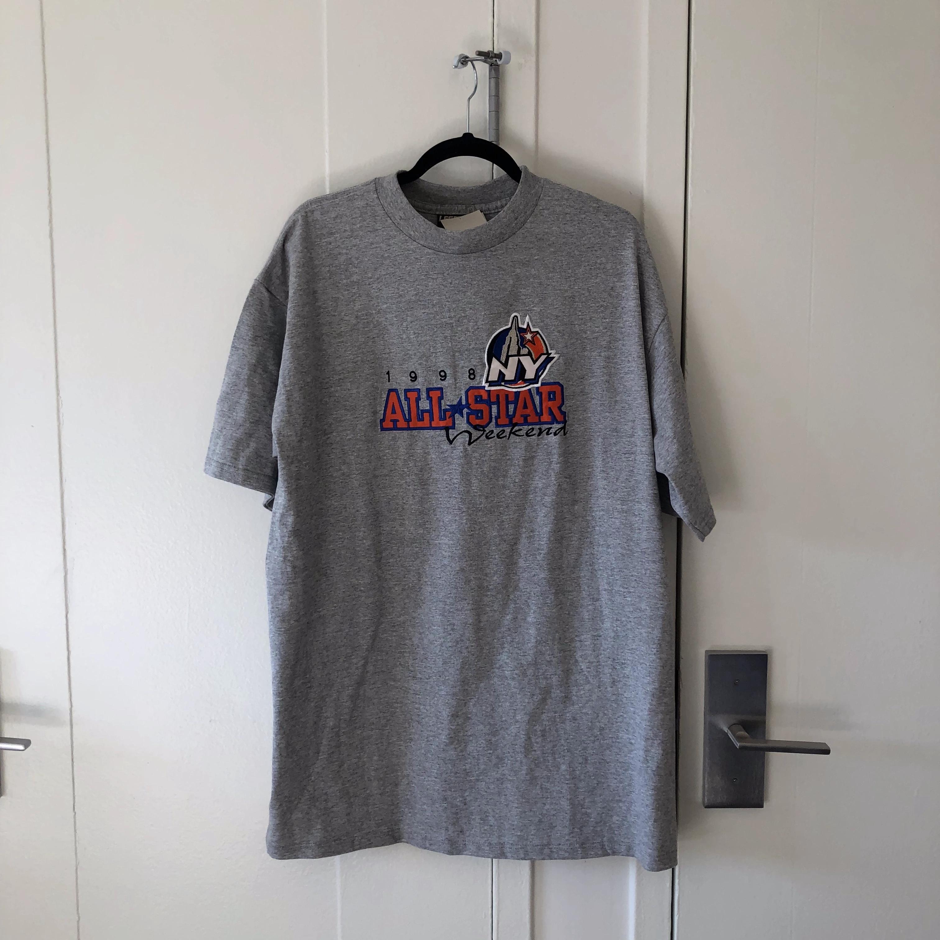 Vintage Style New York 1998 All Star Game Shirt Hoodie Sweatshirt Reprinted Full Size Gifts for NBA Fans