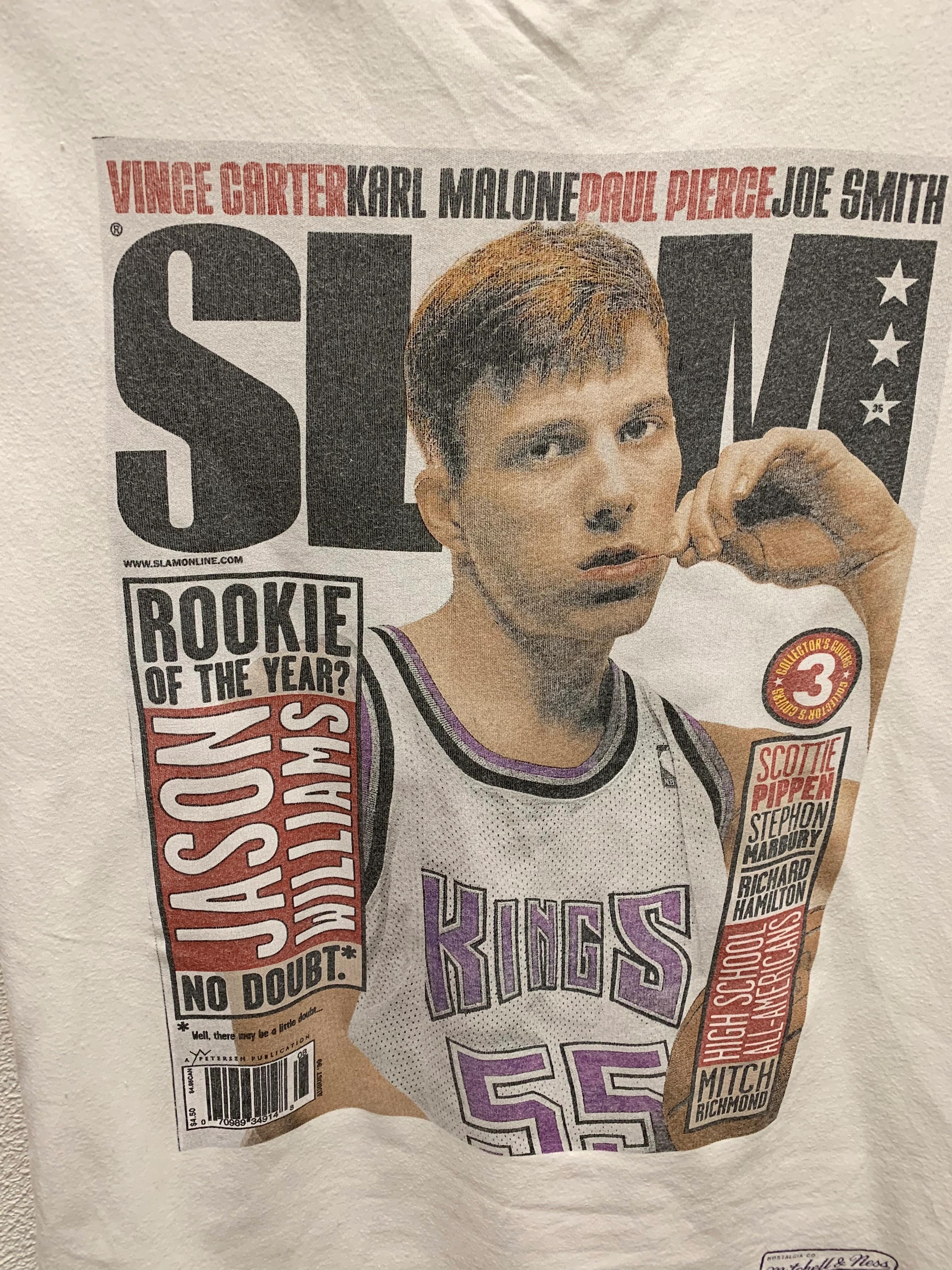 Mitchell And Ness Jason Williams Kings 55 Big Vintage Style Shirt Hoodie Sweatshirt Reprinted Full Size Gifts for NBA Fans - Image 2