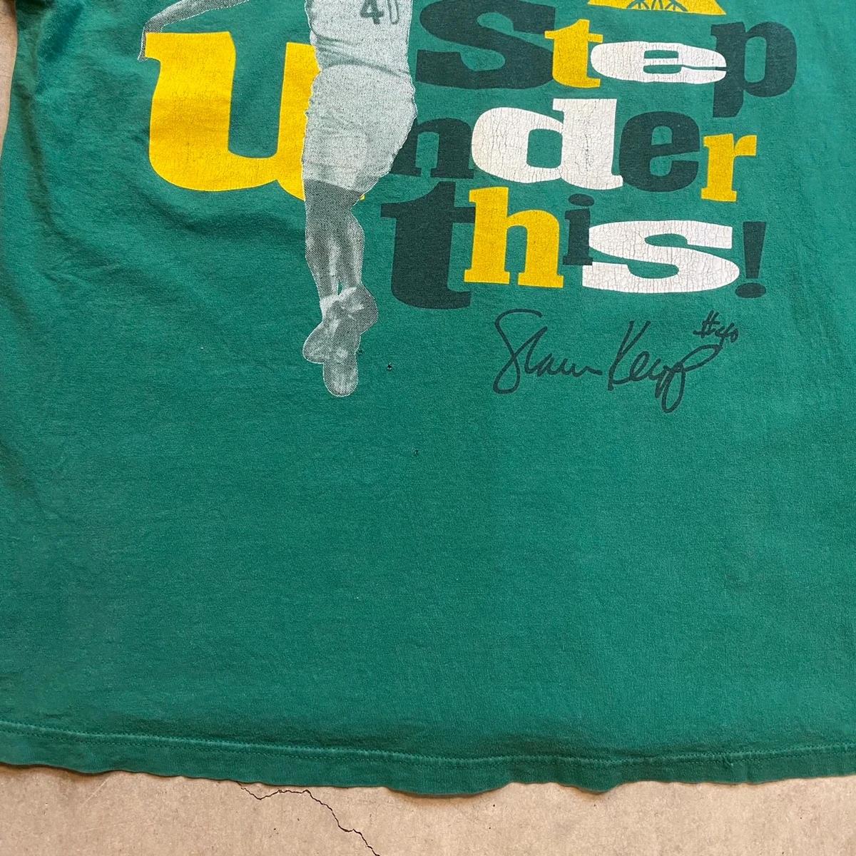 Vintage Style 90s Shawn Kemp Shirt Seattle Sonics Shirt Hoodie Sweatshirt Reprinted Full Size Gifts for NBA Fans - Image 2