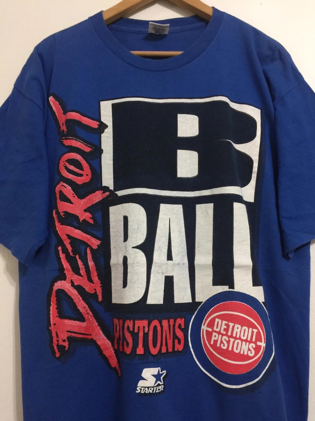 Vintage Style Starter Destroid Piston Bali NBA Shirt Hoodie Sweatshirt Reprinted Full Size Gifts for NBA Fans - Image 2