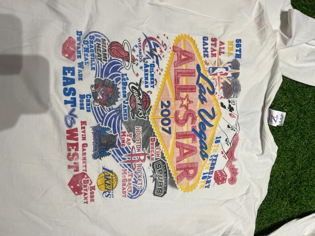 Vintage Style 2007 All Star Game Players Lebron Kobe Wade NBA Shirt Hoodie Sweatshirt Reprinted Full Size Gifts for NBA Fans