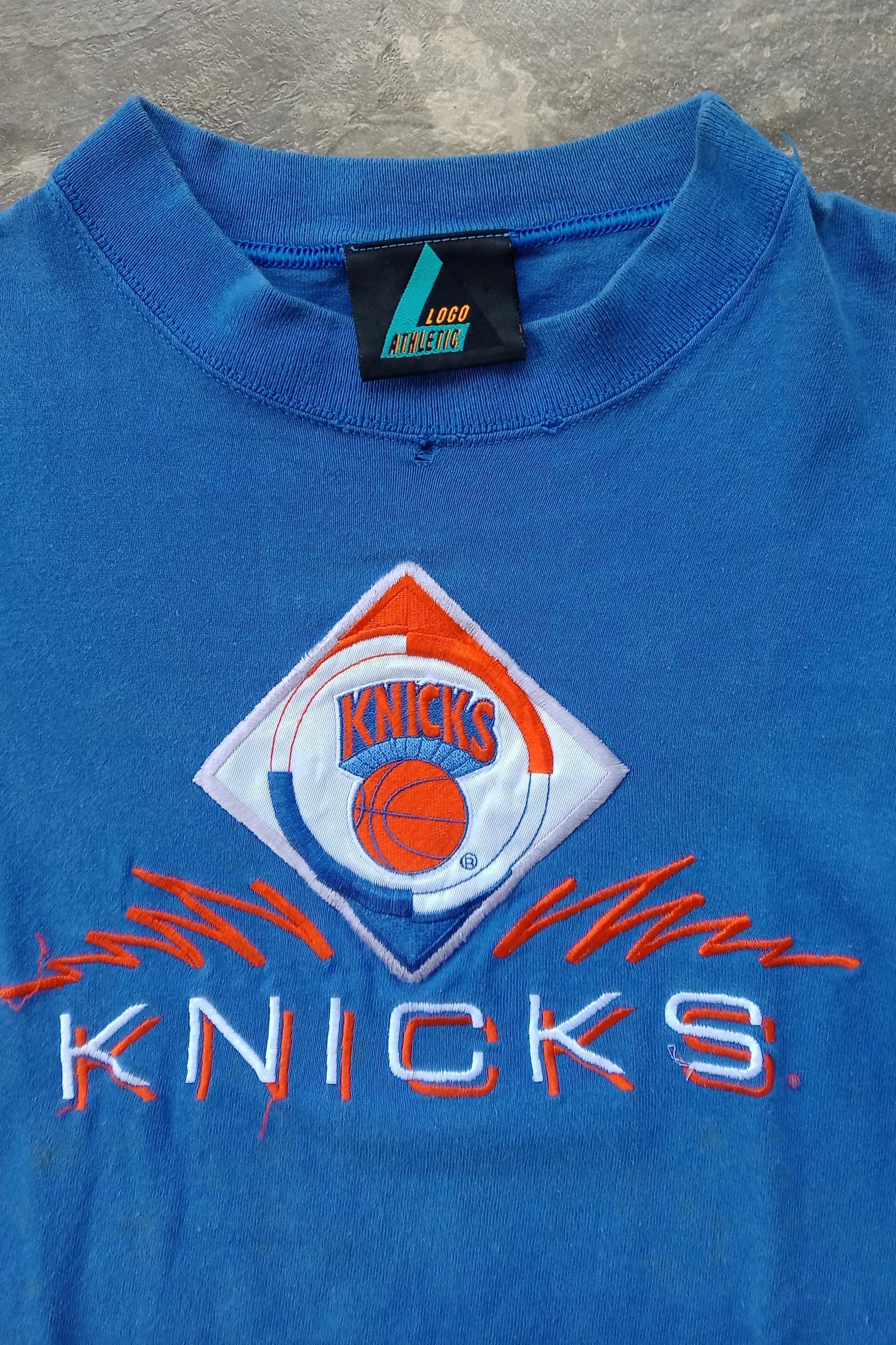 Vintage Style Knicks Shirt Hoodie Sweatshirt Reprinted Full Size Gifts for NBA Fans - Image 2
