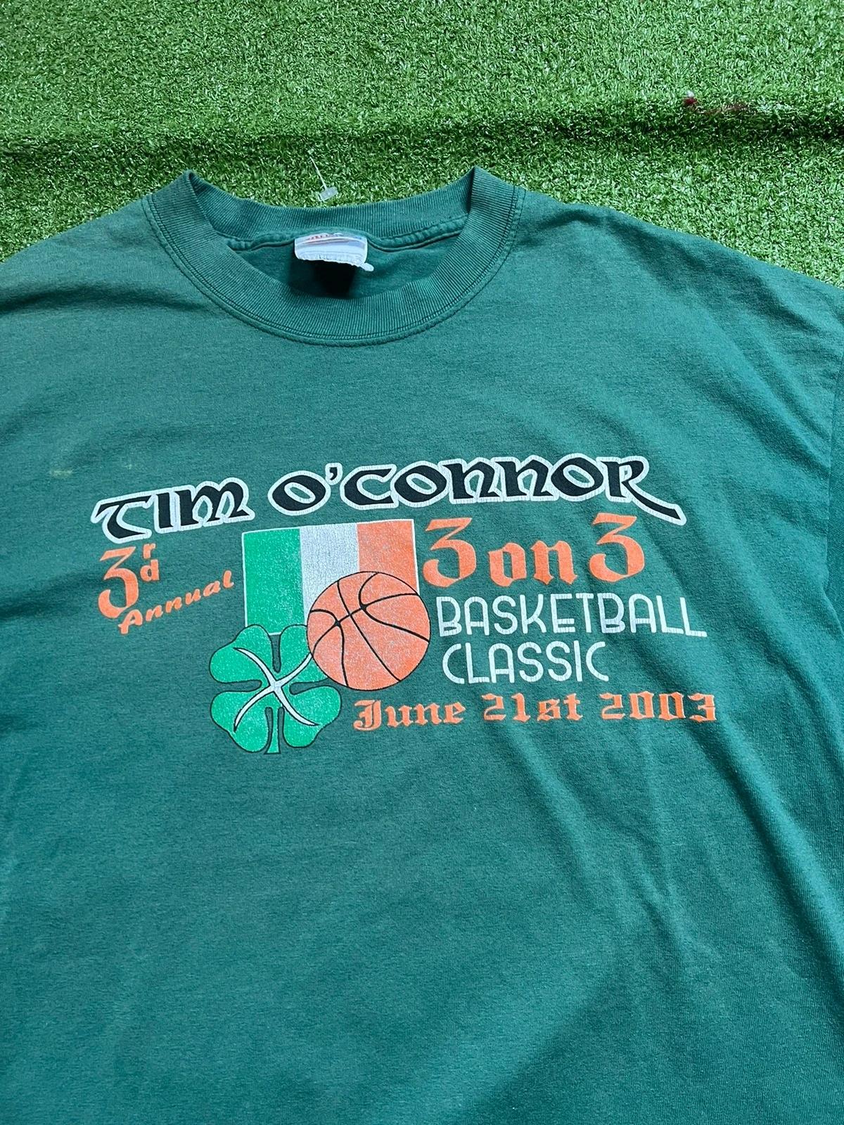 Vintage Style Tim O Connor Basketball Classic Green Faded Sports Shirt Hoodie Sweatshirt Gifts for NBA Fans - Image 2