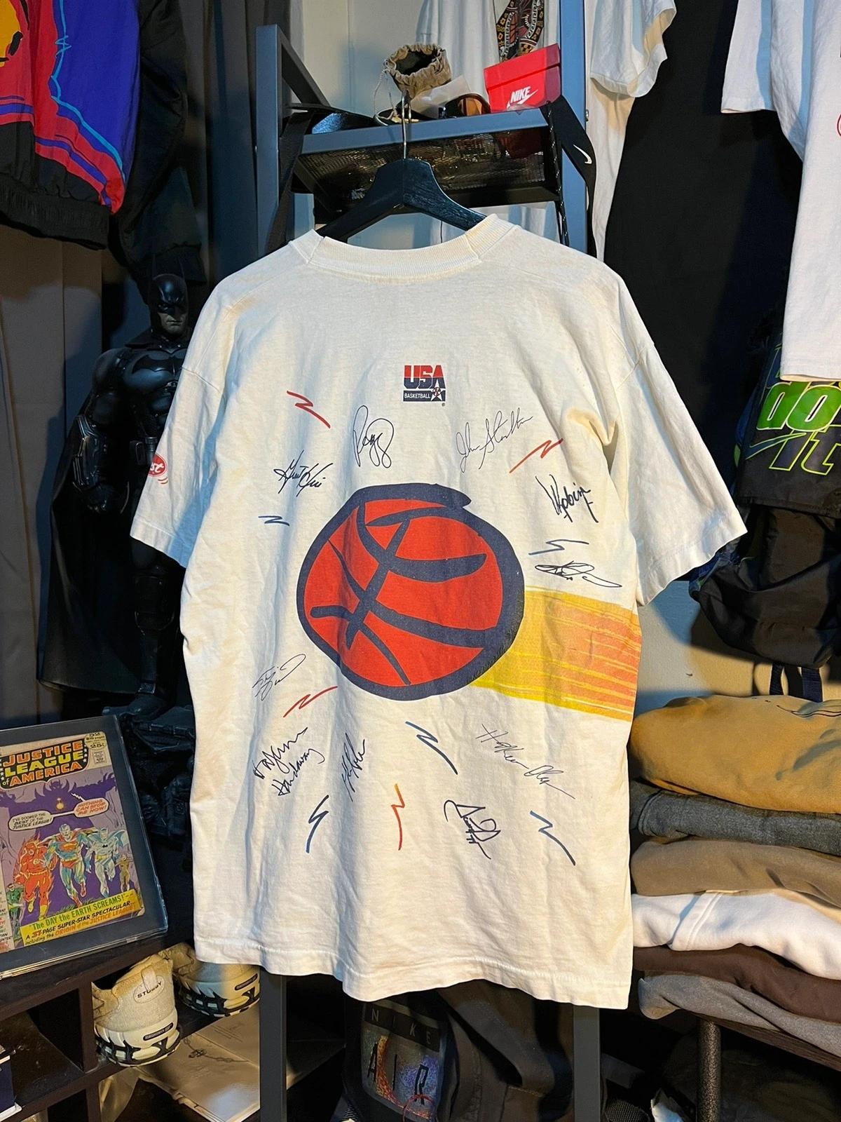 Rare Vintage Style Basketball Usa Dream Team All Over Shirt Hoodie Sweatshirt Reprinted Full Size Gifts for NBA Fans