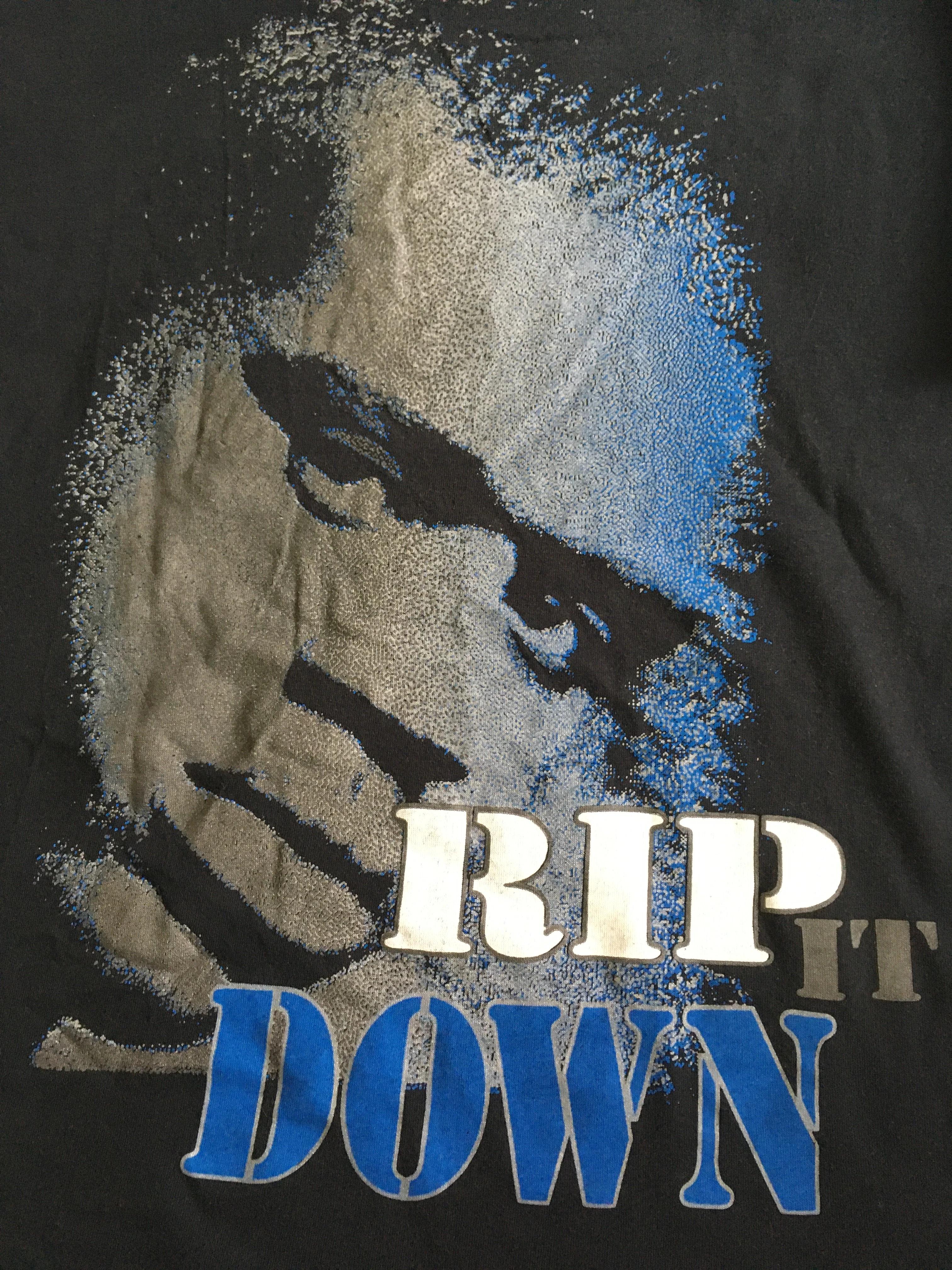 Vintage Style NBA Shaq Rip It Down Big Shirt Hoodie Sweatshirt Reprinted Full Size Gifts for NBA Fans - Image 2
