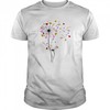 Dog Paw Heart Dandelion Flower Shirt