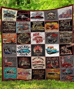 Hot Rods Vintage Quilt Bedding Set Blanket for Home Decor