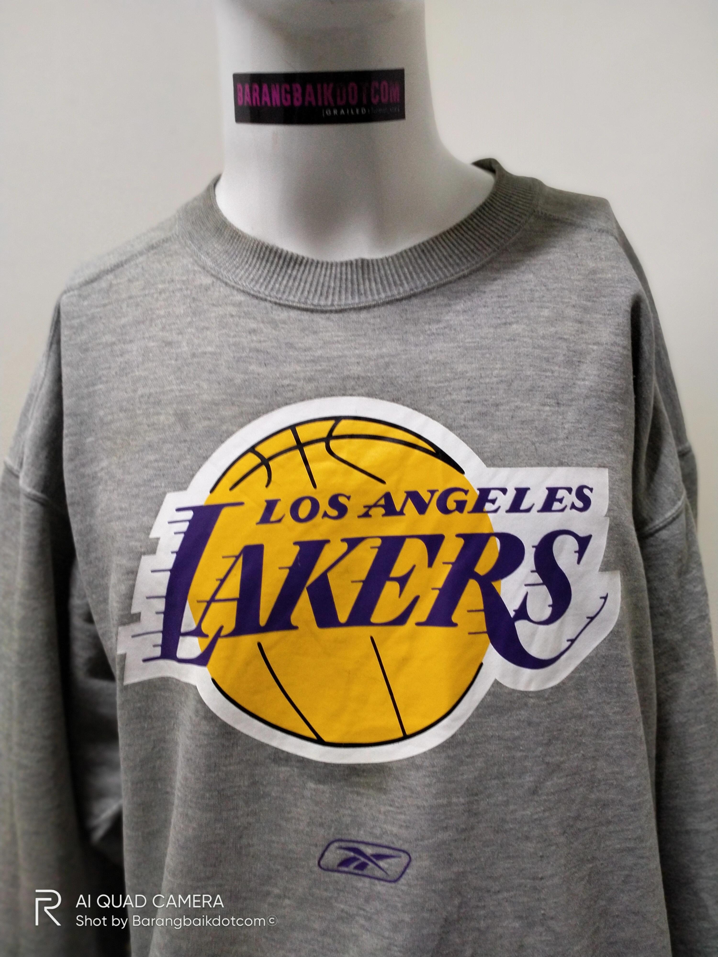Vintage Style Spell Out Lakers NBA Shirt Hoodie Sweatshirt Reprinted Full Size Gifts for NBA Fans - Image 2