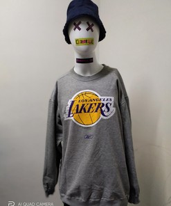 Vintage Style Spell Out Lakers NBA Shirt Hoodie Sweatshirt Reprinted Full Size Gifts for NBA Fans