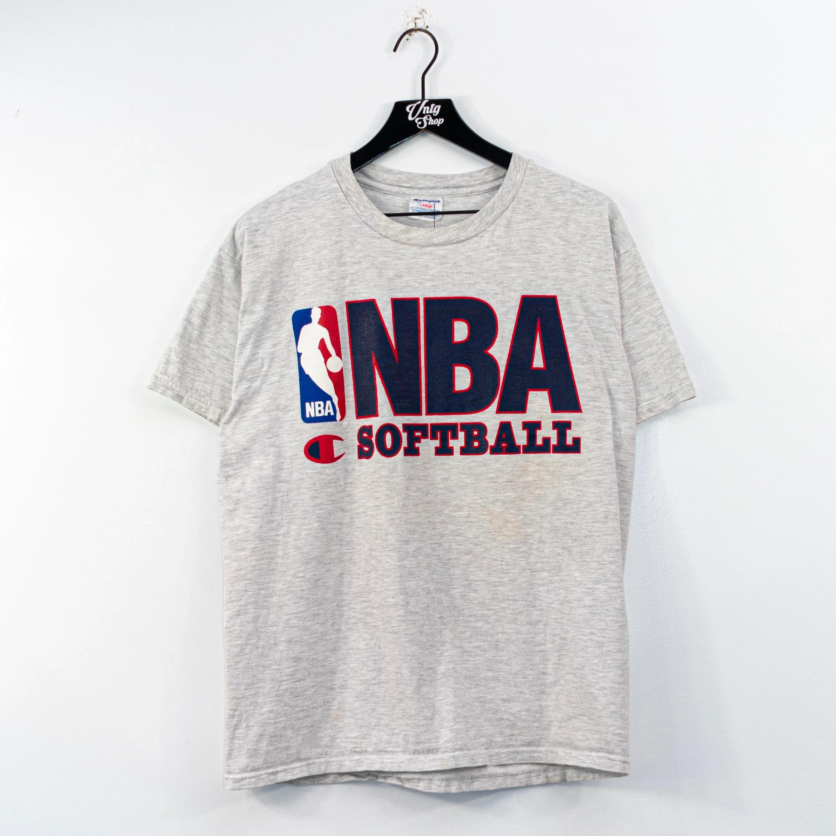Vintage Style 90s Champion NBA Softball Shirt Hoodie Sweatshirt Reprinted Full Size Gifts for NBA Fans