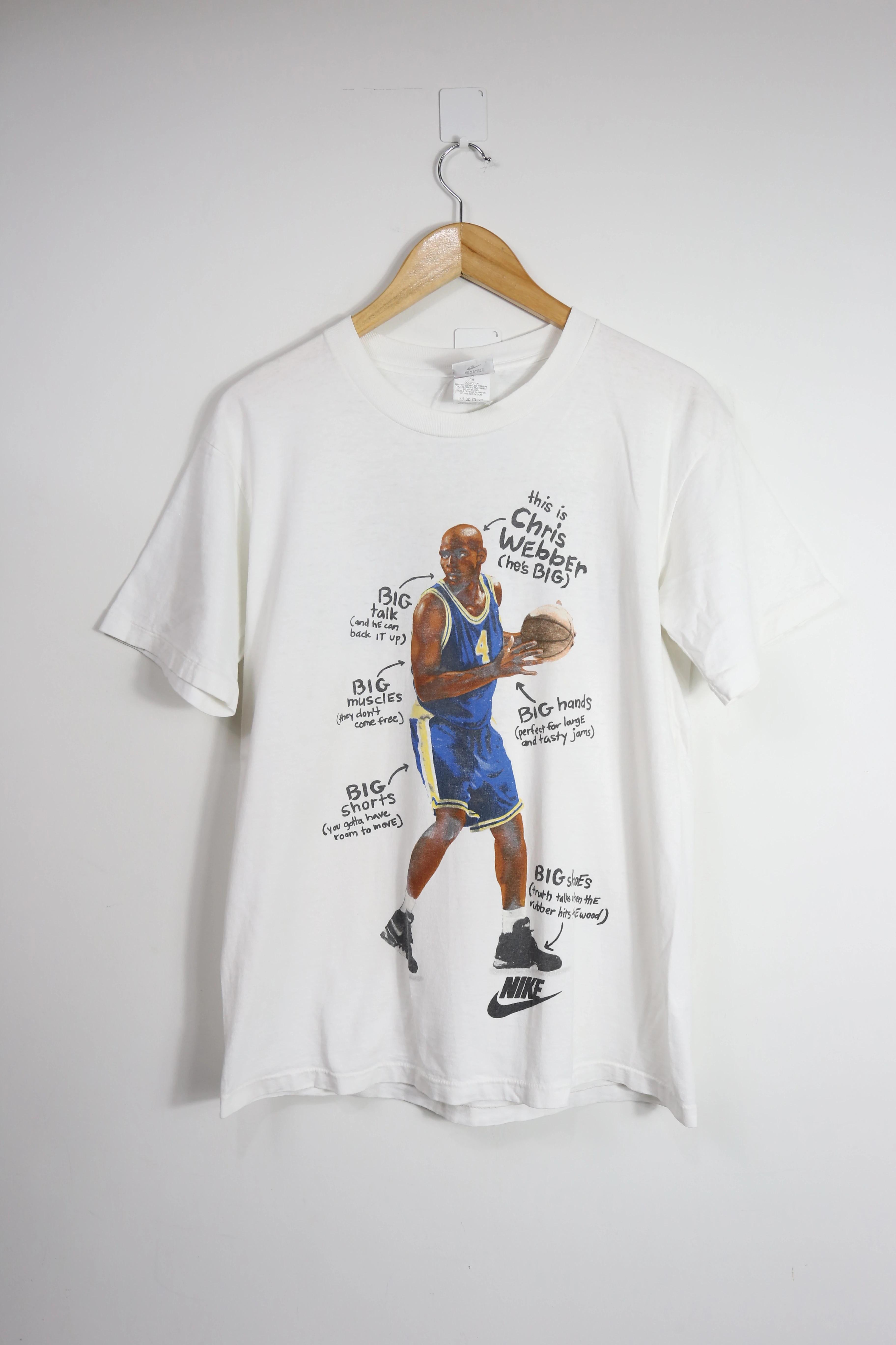 Vintage Style 90s NBA Legend Chris Webber Shirt Hoodie Sweatshirt Reprinted Full Size Gifts for NBA Fans