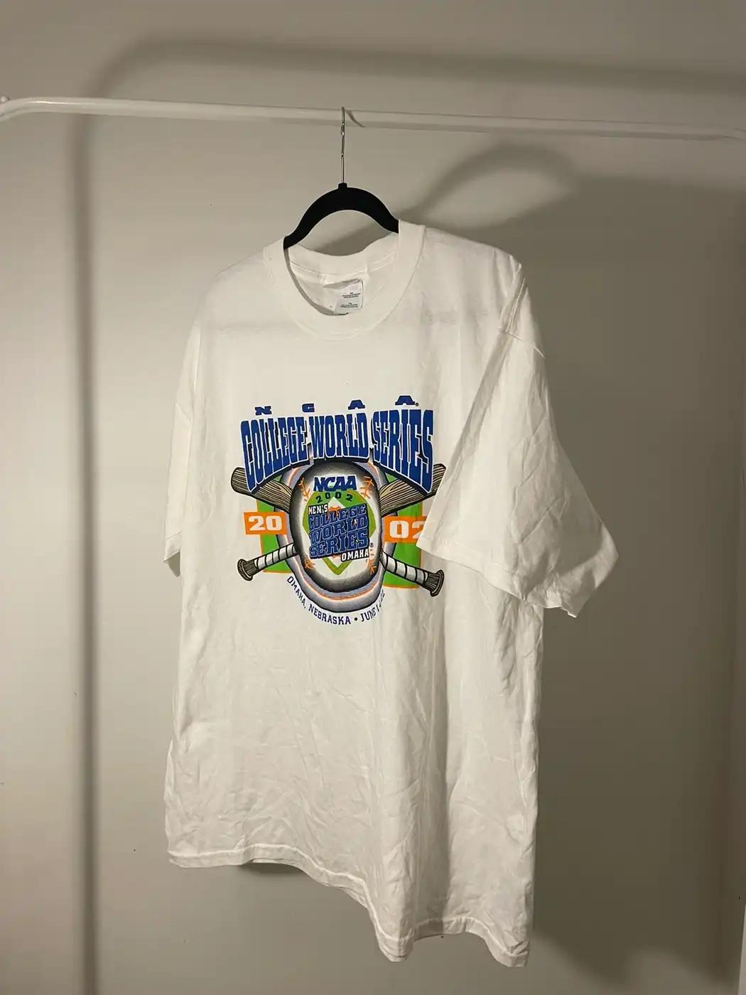 2002 NCAA College World Series T-Shirt Sweatshirt Pullover Hoodie Reprinted Full Color Full Size Gift for NCAA Fans - Image 2