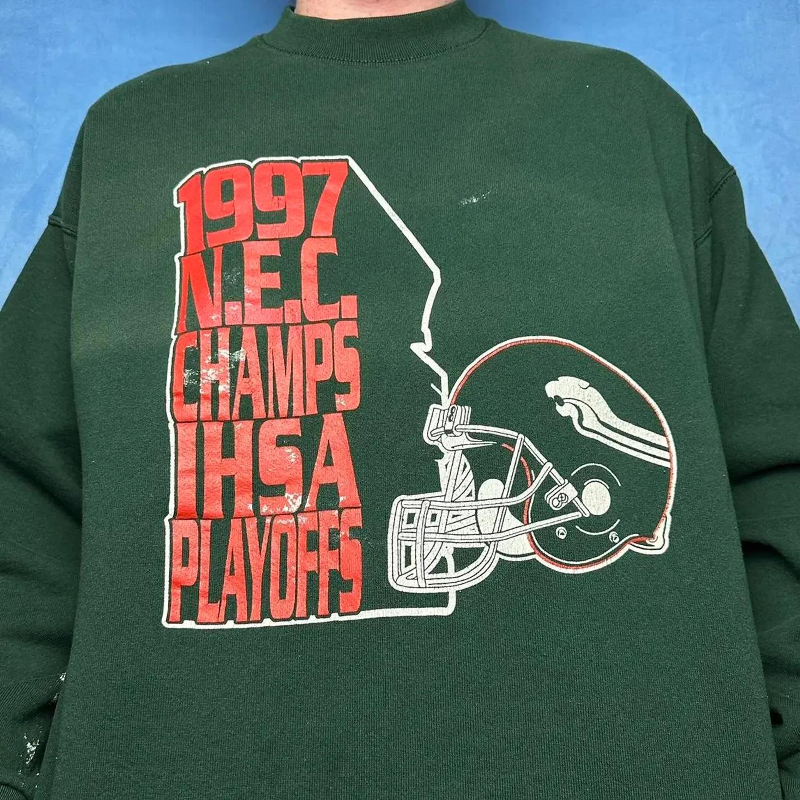 Vintage Style Style College Football Sweatshirt T-Shirt Hoodie Crewneck Full Size Gifts for Fans