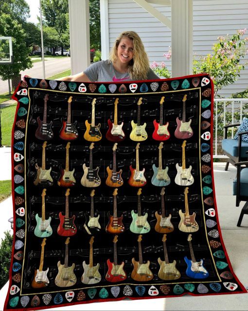 Types Of Guitar Quilt Bedding Set Blanket for Home Decor
