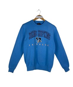 Vintage Style John Hopkins Lacrosse T-Shirt Sweatshirt Pullover Hoodie Reprinted Full Color Full Size Gift for NCAA Fans