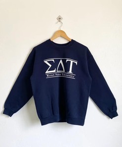 Vintage Style Kent State University T-Shirt Sweatshirt Pullover Hoodie Reprinted Full Color Full Size Gift for NCAA Fans