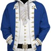 Alexander Hamilton 3 Historical Figure Blue White Unisex 3D Printed Hoodie Pullover Sweatshirt