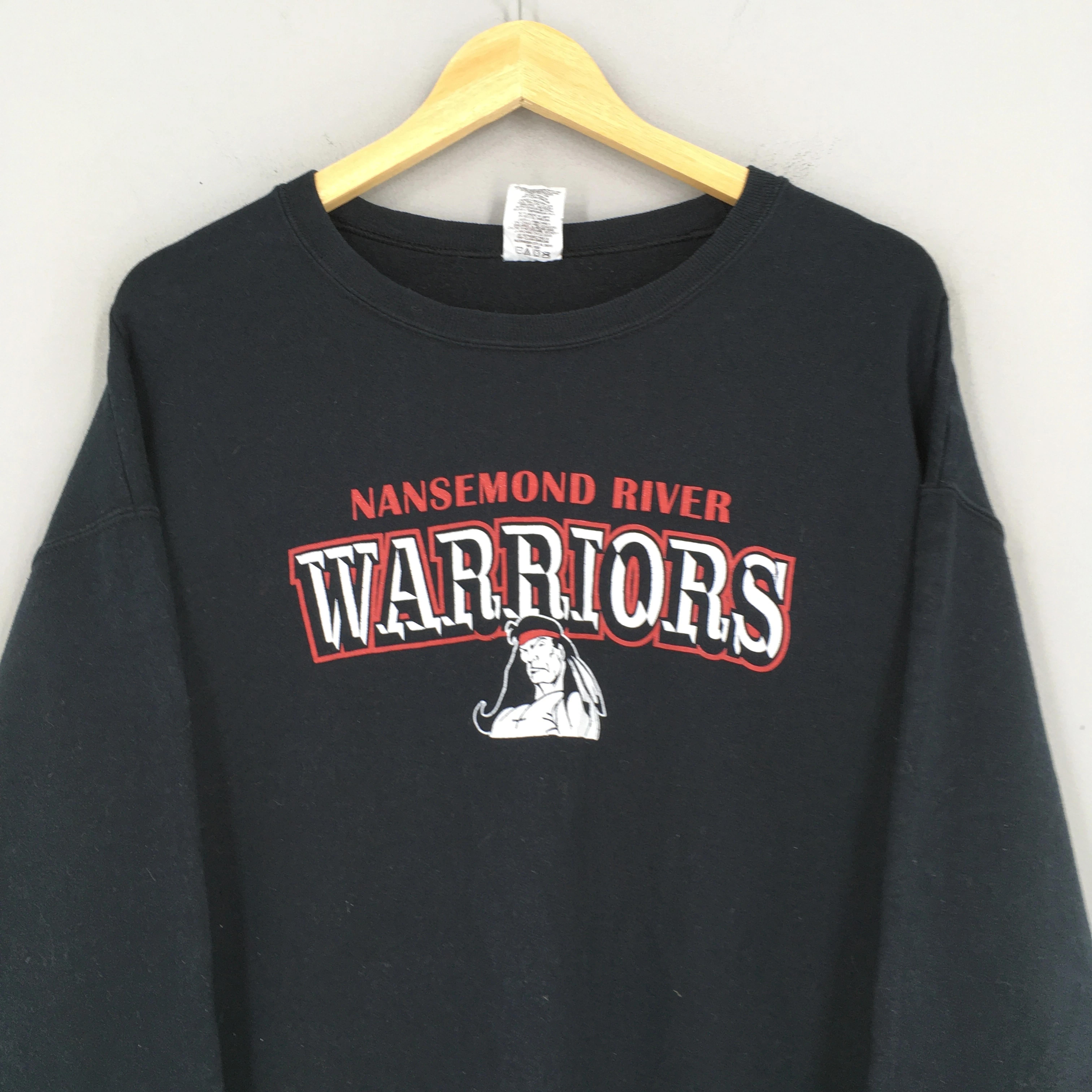 Vintage Style Nansemond River Warriors Sweatshirt Hoodie Full Size Gifts for Fans - Image 2