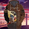 4Th of July Independence Day Memorial Day American Eagle Veteran We Stand for The Fla We Kneel for The Fallen 3D Hoodie