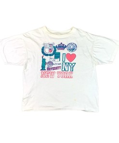 Vintage Style 80s The University of New York Puff Print T Shirt Hoodie Sweatshirt Full Size