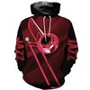 3D All Over Printed Jazz Trombone Red Aop Unisex Hoodie