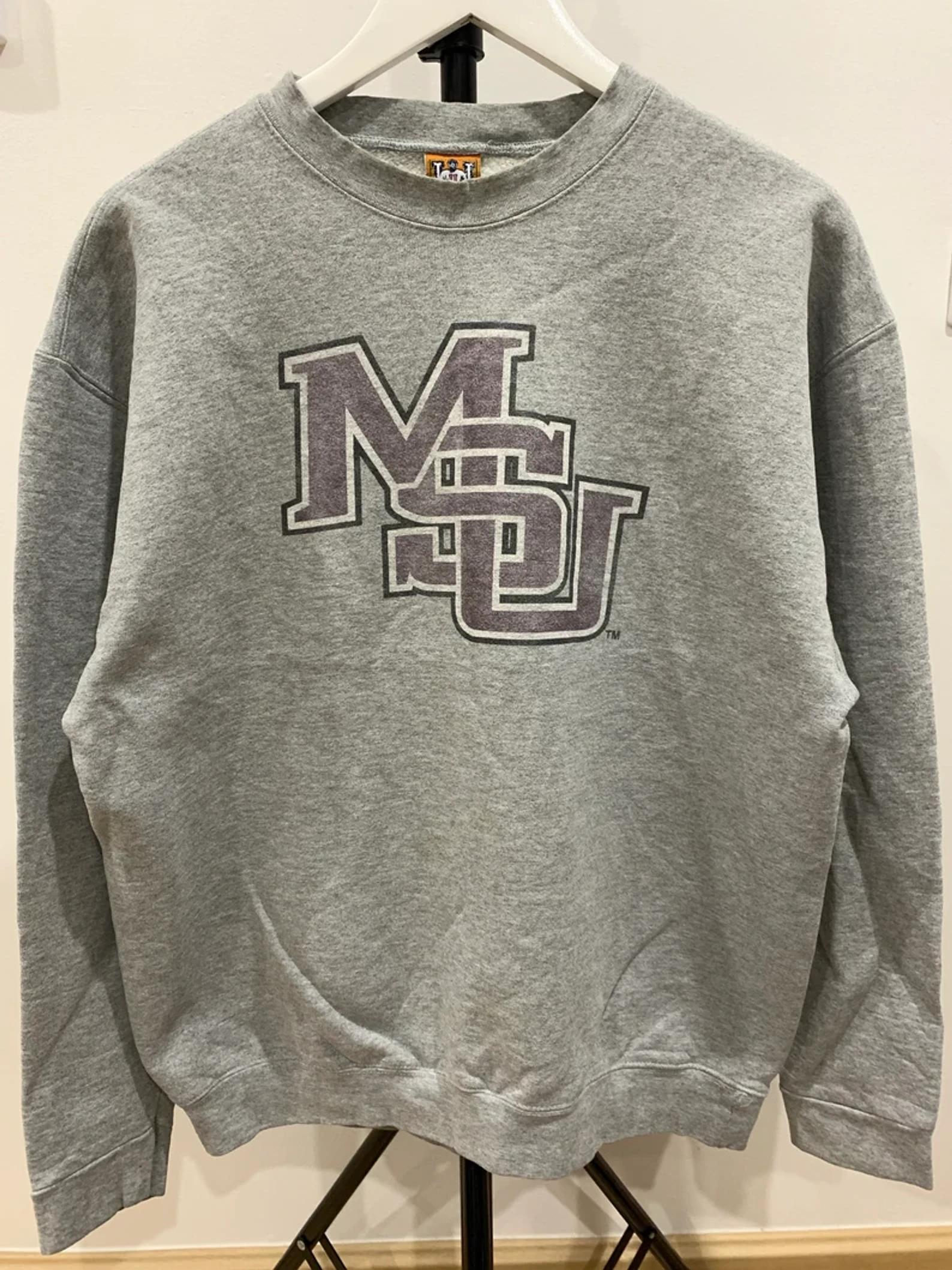 Vintage Style Msu Sweater Hoodie Sweatshirt Crewneck T-Shirt Sweatshirt Hoodie Full Size Gifts for NCAA