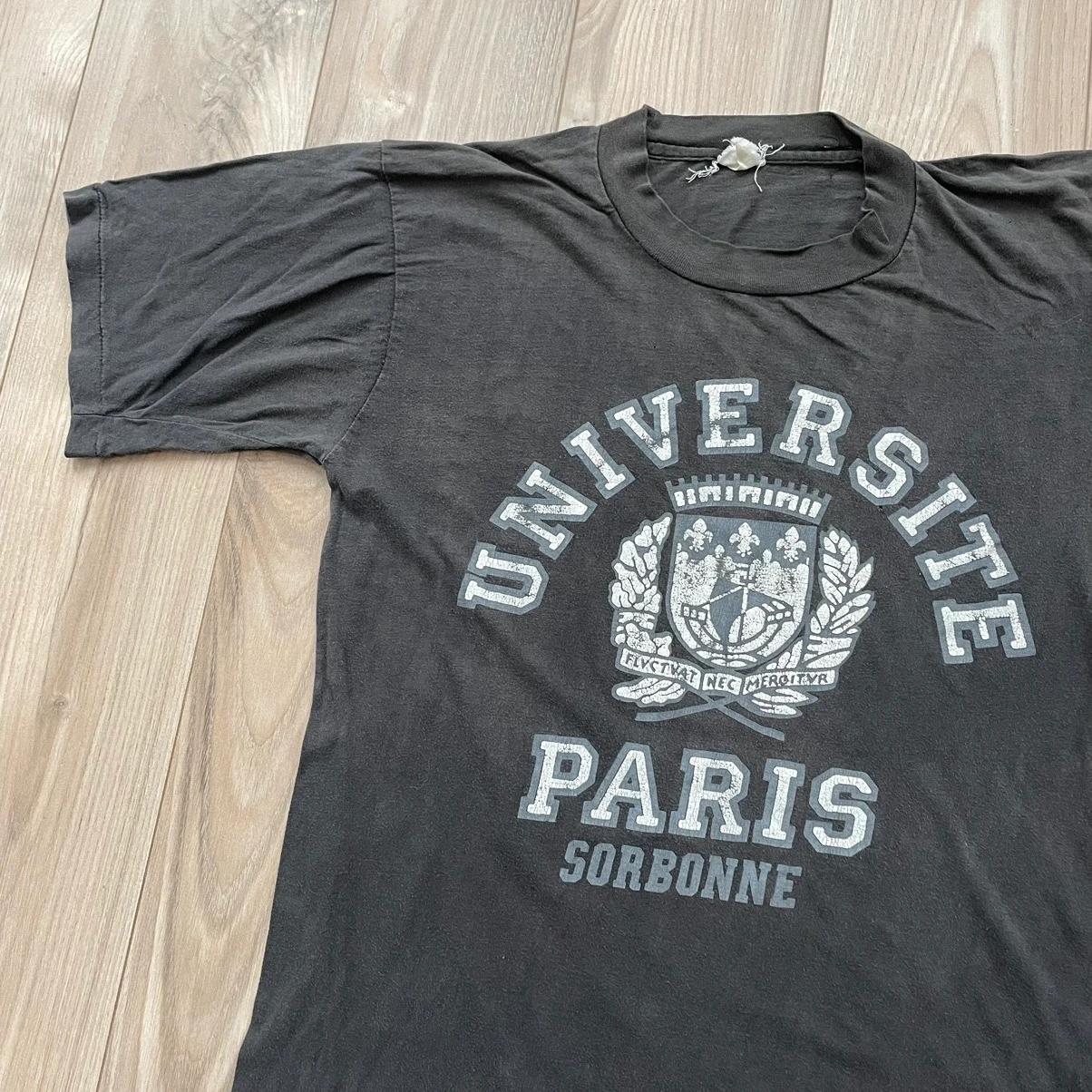 Vintage Style 80s University of Paris Graphic Shirt/ Single L Hoodie T-Shirt Sweatshirt Full Size Gifts for Fans - Image 2