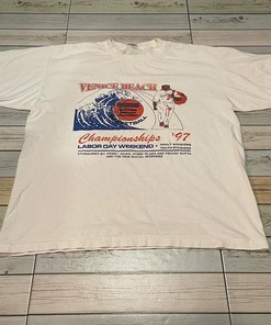 Vintage Style 1997 Venice Beach Basketball Pro Am Prosport Shirt Sweatshirt Hoodie Reprinted Full Size Gifts for NBA Fans