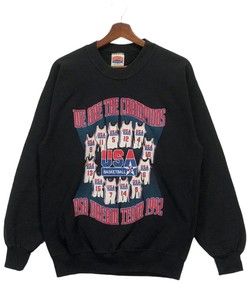 Vintage Style 90s Usa Basketball Shirt Sweatshirt Hoodie Reprinted Full Size Gifts for NBA Fans