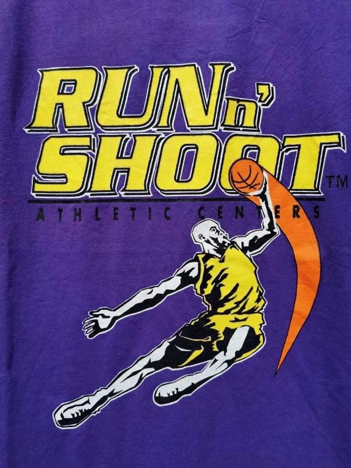 Vintage Style 90s Run N Shoot Basketball Shirt Sweatshirt Hoodie Reprinted Full Size Gifts for NBA Fans - Image 2