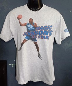 Vintage Style Magic Johnson's Shirt Sweatshirt Hoodie Reprinted Full Size Gifts for NBA Fans