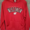 Wisconsin Badgers Champion Hoodie Hooded Sweatshirt, Vintage Wisconsin Sweatshirt Gifts for NCAA Fans
